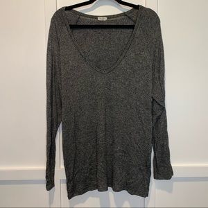 John Galt Oversized Slouchy Charcoal Grey Sweater